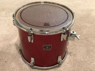 Vintage Tama Superstar Candy Apple Red 13 X 12 Tom Drum