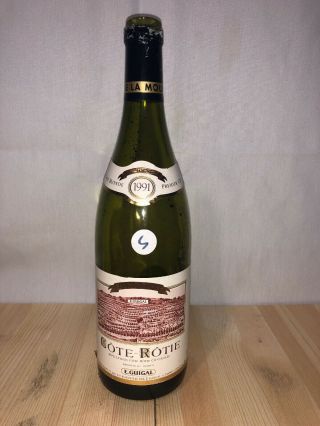 La Mouline Cote Rotie 1991 Wine Bottle Empty Collectible No Cork