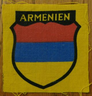 German Wwii Armenien Volunteer Sleeve Patch