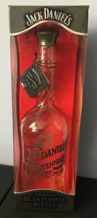 Jack Daniels Bicentennial Limited Edition Bottle W/ Box,  Cork & Tag