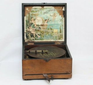 Polyphon Disc Music Box Very Rare