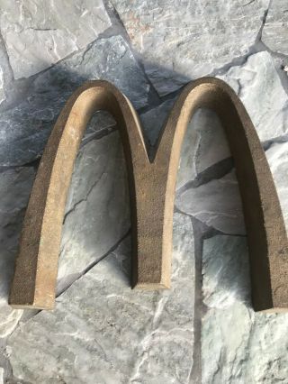 Vintage Large Brass M From Mcdonald 
