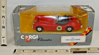 Corgi Of England 1950 Jaguar Xk120 Sports Car Die Cast Toy Boxed 816