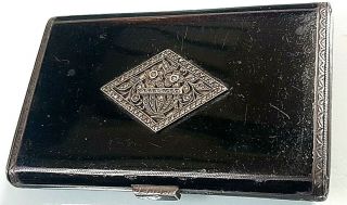 Lovely Antique Austrian Art Deco Silver Enamelled Snuff Box London Import 1928