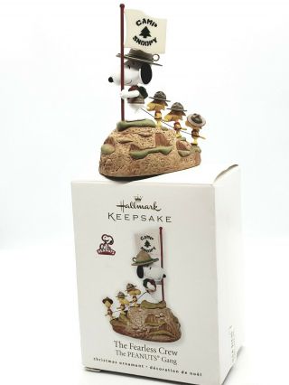 Hallmark Ornament Snoopy The Peanuts Gang The Fearless Crew Camp Snoopy 2010