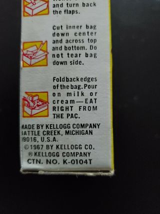 1967 mini box of Sugar Pops 2