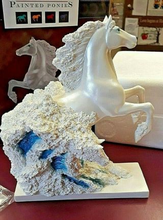 The Trail Of Painted Ponies A Gift From The Sea Blue Eyed Pearl Finish Horse