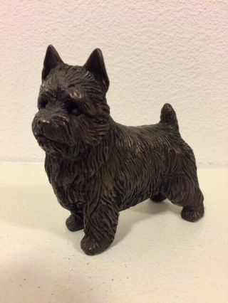 Norwich Terrier Cold - Cast Bronze Figurine 5 " Long 63 - 105