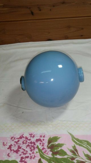 Antique Glass Weathervane Lightning Rod Robin Egg Blue Globe 2