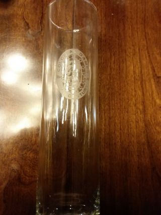 Dar Colonial Dames Xvii Century Clear Crystal Glass Bud Vase