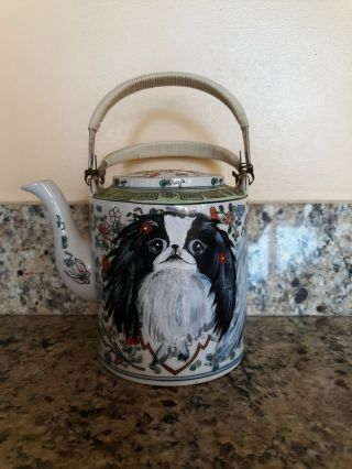 Japanese Chin Collectibles Vintage Teapot Handpainted Ooak