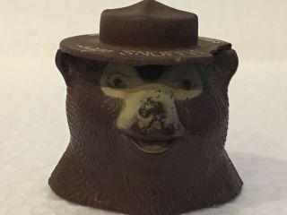 Vintage Smokey The Bear Says Snuffit Magnetic Cigarette Car Dash Ashtray Snuffer