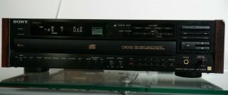 Sony Cdp - C801es Vintage 5 - Disc Cd Player Changer W/ Remote Totl Copper