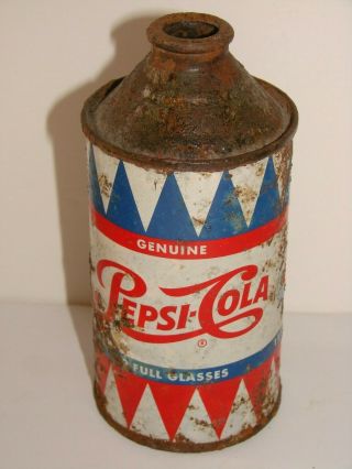Pepsi Cola Cone Top Soda Can