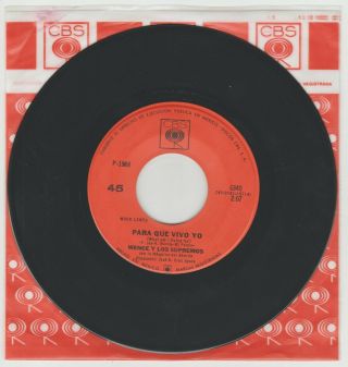 Listen Wence Ponce Y Los Supremos 1968 Soul Mexican 45 Para Que Vivo Yo