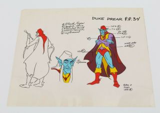 He - Man / She - Ra Animation Art - Model Sheet Cel - Duke Drear