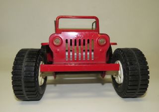 Vintage 1968 Tonka Dune Buggy Jeep CJ Red Pressed Steel 2