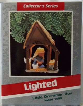 Hallmark 1989 Little Drummer Boy Ornament Christmas Classics 4 Magic Lighted