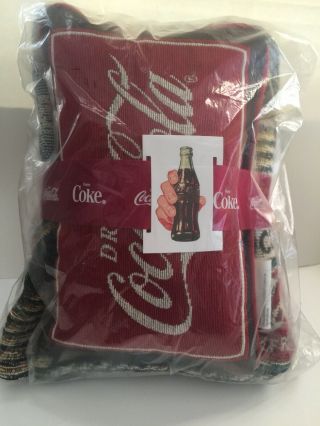 Coca Cola Smith Grocery Blanket Throw Pillow Set In Package Rare