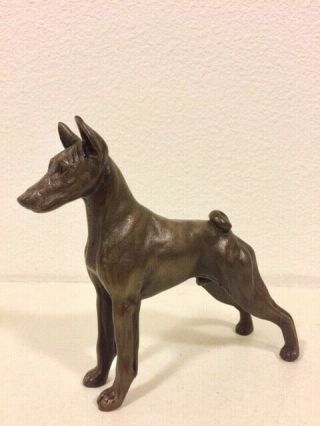 Basenji Cold - Cast Bronze Figurine 5.  5 " Long 63 - 013