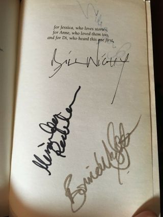 Signed Harry Potter And The Philosophers Stone Book,  Rowling,  Nighy,  Radcliffe