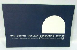 San Onofre Nuclear Generating Station Booklet 1960s Mcm Southern Ca Edison Sce