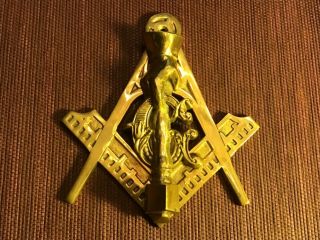 Masonic Freemasons Door Knocker Doorknocker Solid Brass