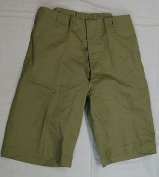 Ww2 Canadian Tropical Summer Issue Shorts 1942 Dated 37 Waist