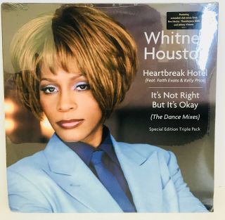 Whitney Houston Heartbreak Hotel Remixes Rare Special Edition Triple Pack Vinyl