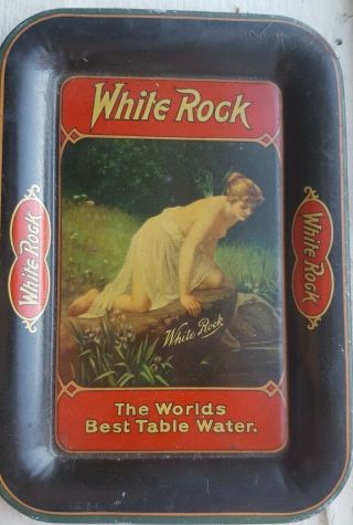 Old Advertising White Rock Table Water Tip/change Tray