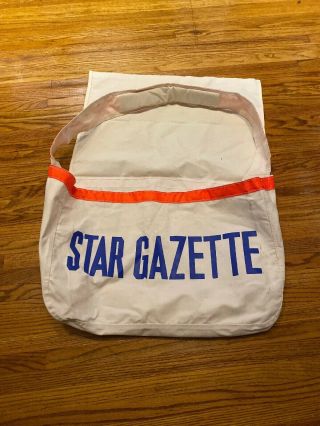 The Elmira Star Gazette Canvas Newspaper Carrier Bag Paperboy 1990s