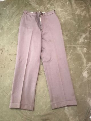 53a Wwii Us Army Officer Class A " Pinks " Dress Trousers - Small 32 Waist