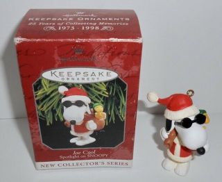 Hallmark Keepsake Ornament Spotlight On Snoopy 1 Joe Cool 1998 B1