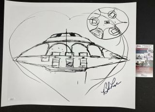Bob Lazar Signed 16x20 Poster Area 51 & Flying Saucers Print Jsa Authentication