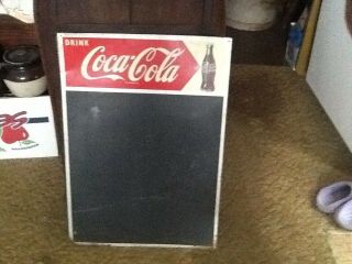 Coca Cola Chalkboard Menu Board 1940s 1950s