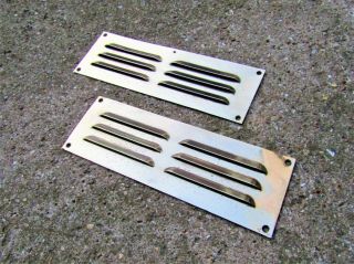 Vintage 1950s Brass Air Vent Grate Grille Ventilation Retro Old - Cover Grill
