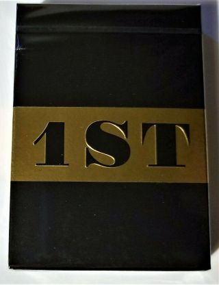 Chris Ramsay 1st Playing Cards V2 Black Gold Rare Limited Edition Deck Uspcc