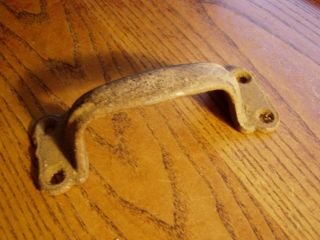 Antique Vintage 5 3/4 " Cast Iron Barn Door/boxcar Pull " Real "