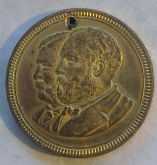 James Garfield President Token - With Chester Arthur - Union On Back
