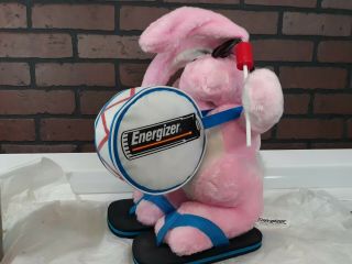 Big Large 23 " Energizer Battery Pink Plush Stuffed Bunny Rabbit Toy 1995 Battery