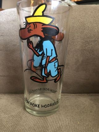 Vintage 1973 Pepsi Looney Tune Glass Slow Poke Rodriquez