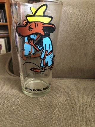 Vintage 1973 Pepsi Looney Tune Glass Slow Poke Rodriquez 2