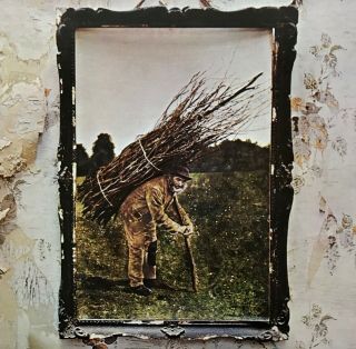 Vtg 1971 Led Zeppelin Iv 4 Zoso Album Record Lp Sd 7208 Vinyl Is