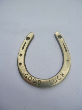 Classic Solid Brass Good Luck Horse Shoe