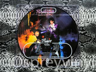Prince Purple Rain Picture Disc With Printed Pvc Printed Sleeve
