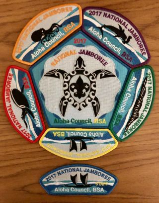 Boy Scout 2017 National Jamboree Aloha Council Patch Set
