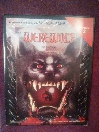 The Werewolf Of Europe Man Myth And Magic Rpg Adventure Module
