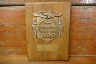 Vintage 1940 4 - H Minnesota State Fair Colt Exhibit Champion Trophy Wall Plaque