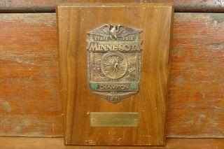 Vintage 1941 4 - H Minnesota State Fair Colt Showman Champion Trophy Wall Plaque