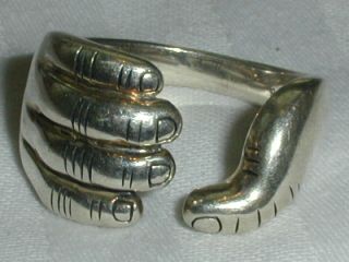 Scott Grimes Jai " I Love " Sterling Hand Ring - Mens Or Ladies - Size 8